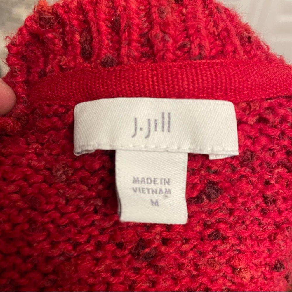 J. Jill Vibrant Red Women's Crew Neck Sweater - Picture 4 of 7